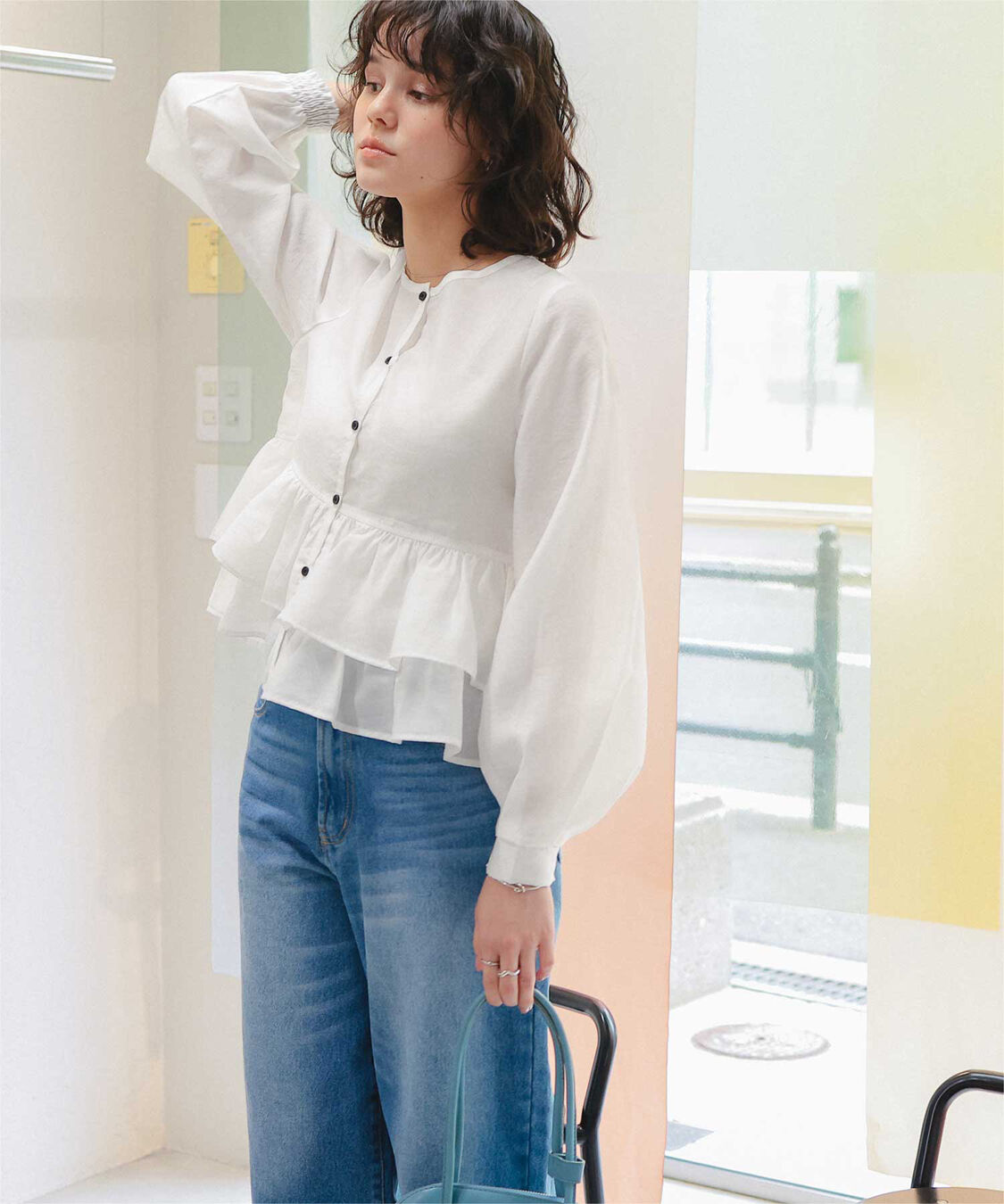 titivate「ペプラムショートブラウス」|シャツ・ブラウス|