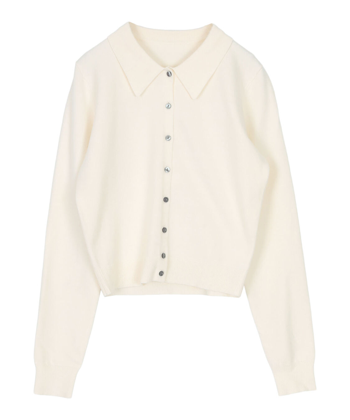 titivate「ポロ襟ニットカーディガン/トップス」|ニット・セーター|