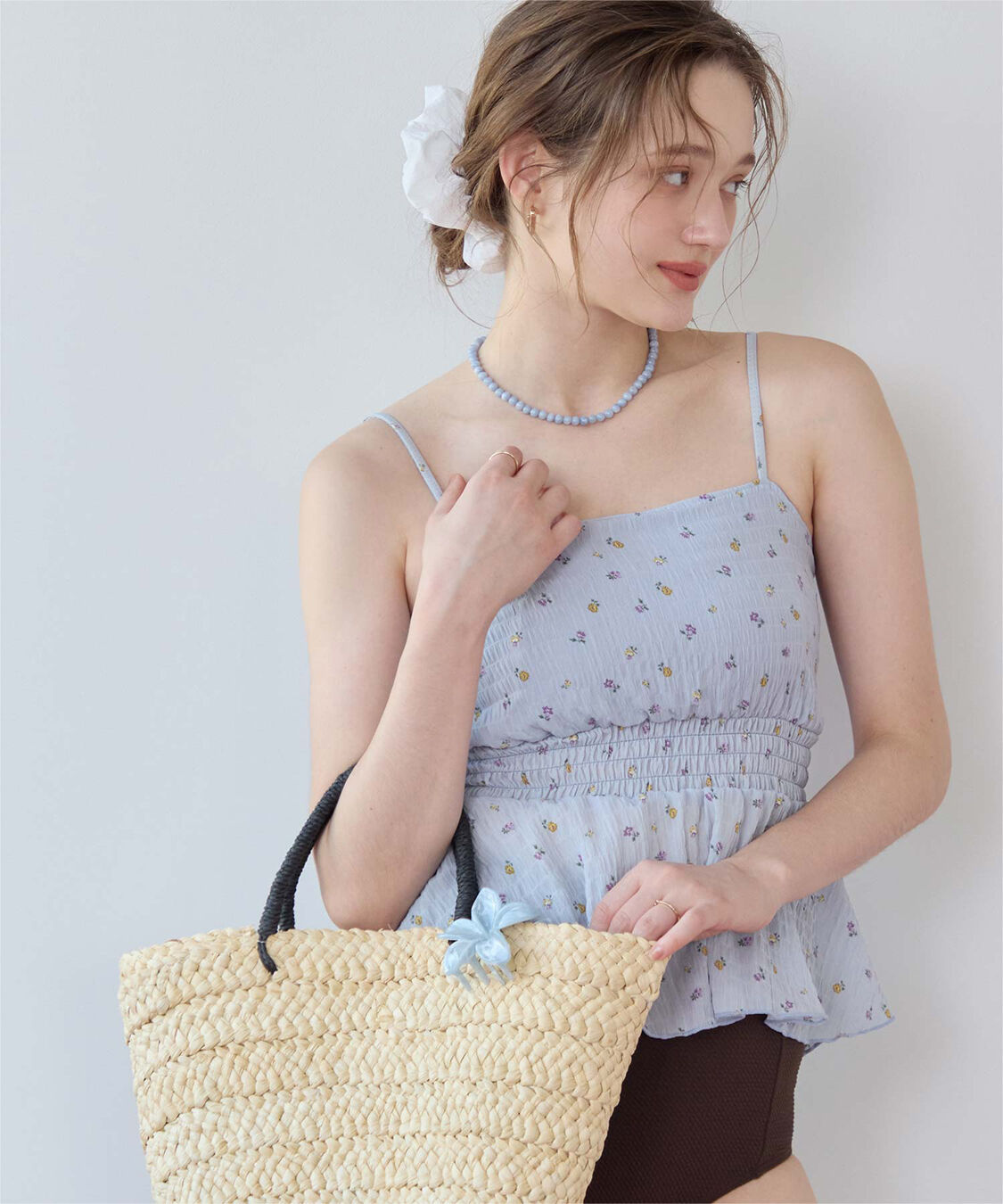 SEA DRESS「3点セット/ライトシャーリングトップス付ビキニ/水着」|ビキニ|