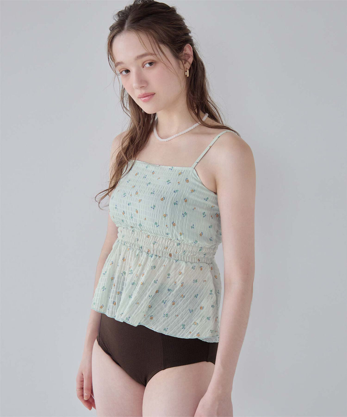 SEA DRESS「3点セット/ライトシャーリングトップス付ビキニ/水着」|ビキニ|