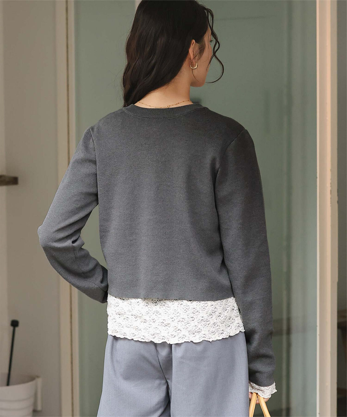 titivate「クリア釦UVケアニットカーディガン」|カーディガン|