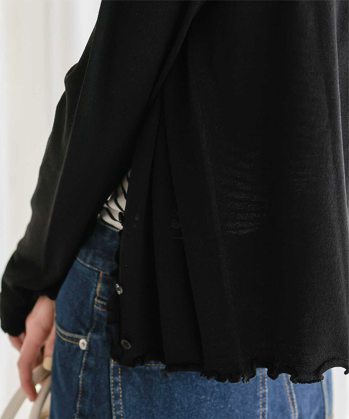 titivate「プチフリルニットカーディガン」|カーディガン|