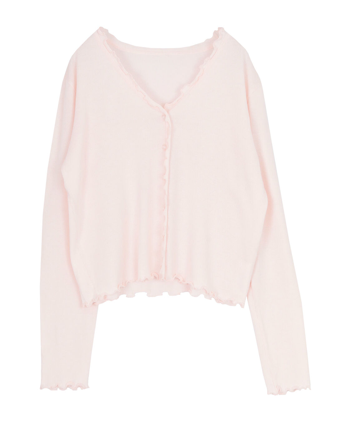 titivate「プチフリルニットカーディガン」|カーディガン|