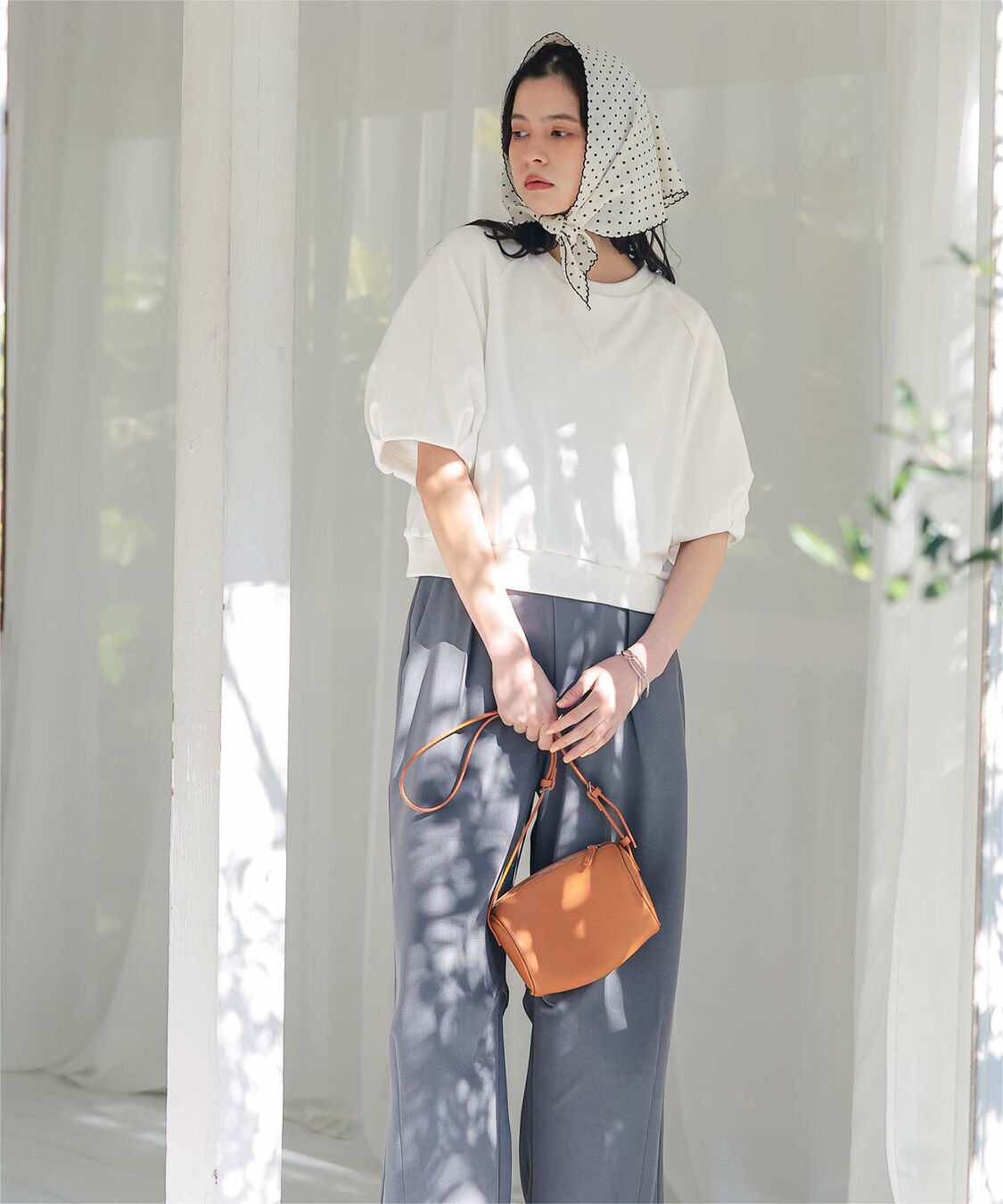 titivate「カットソーパフスリーブトップス」|Tシャツ・カットソー|