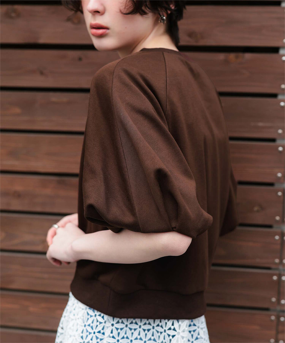 titivate「カットソーパフスリーブトップス」|Tシャツ・カットソー|