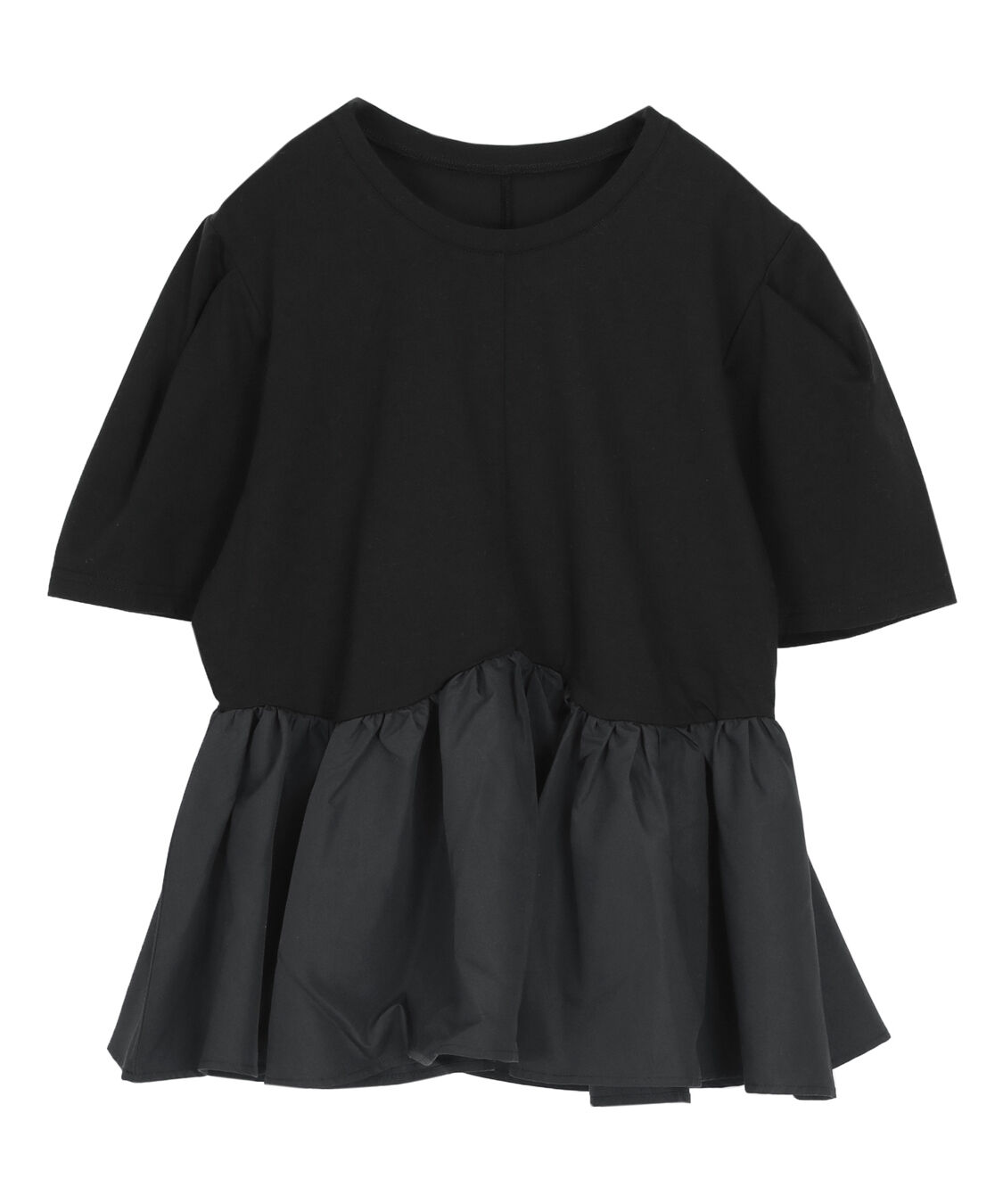 titivate「【サステナブル】カットソードッキングペプラムトップス」|Tシャツ・カットソー|