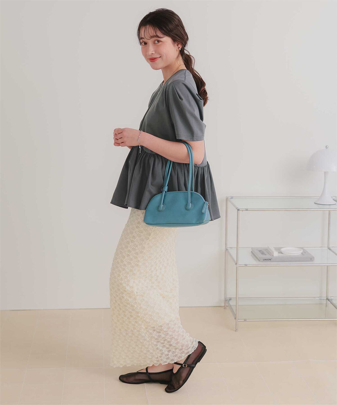 titivate「【サステナブル】カットソードッキングペプラムトップス」|Tシャツ・カットソー|