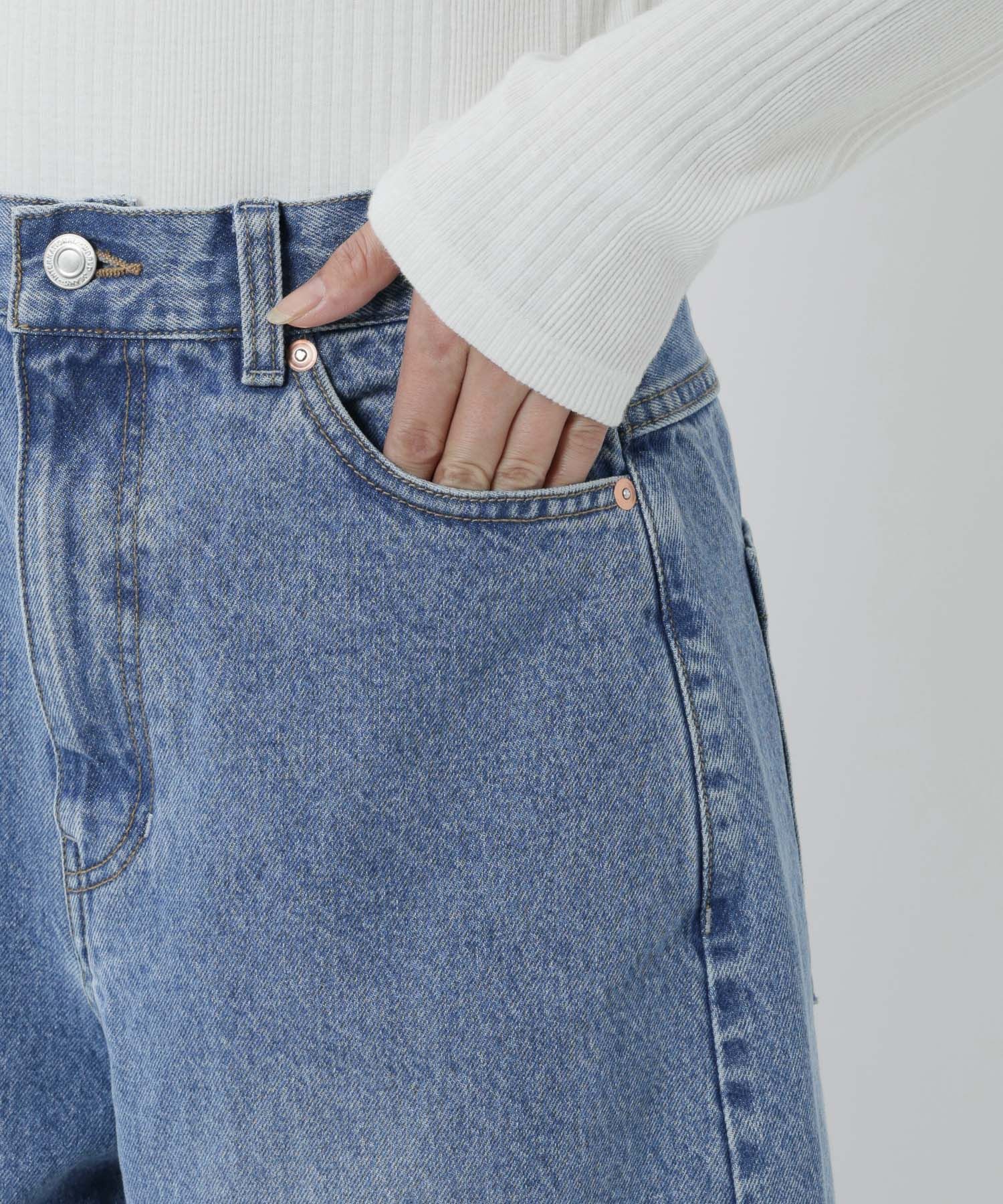 BABYLONE「バレルレッグデニムパンツ」|デニム|