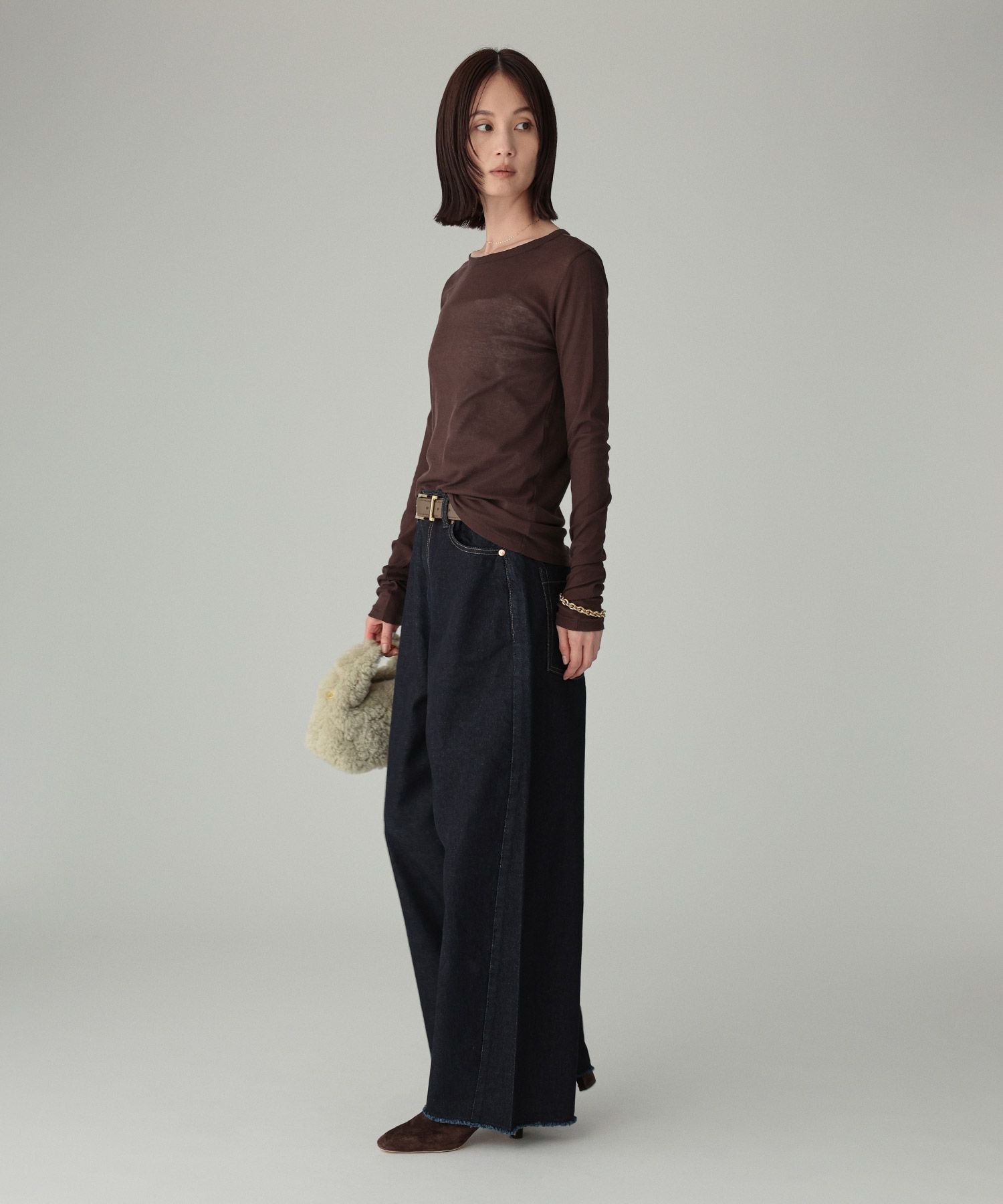 BABYLONE「バレルレッグデニムパンツ」|デニム|