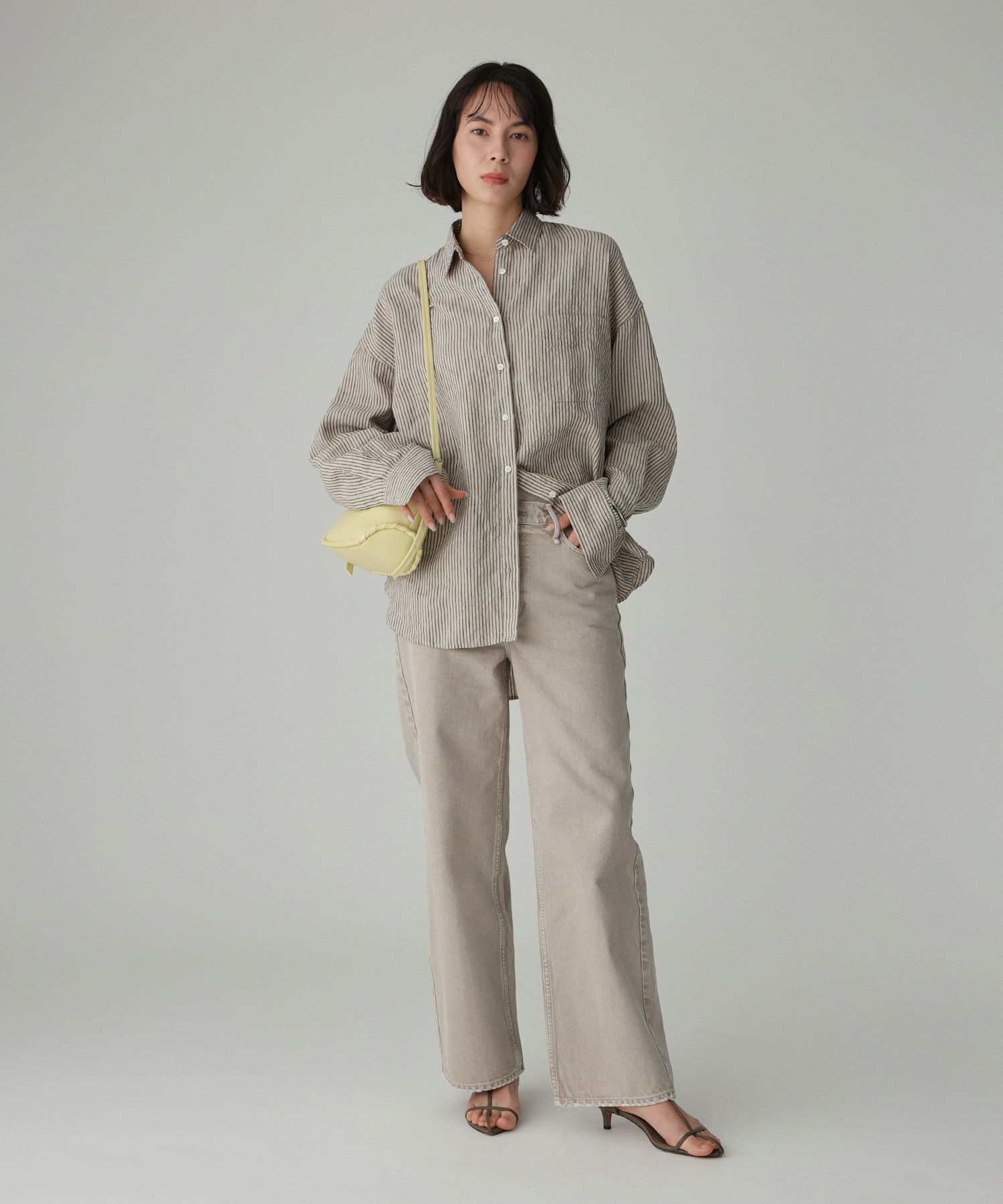 BABYLONE「【WEBストア限定】ストライプBIGシルエットシャツ」|シャツ・ブラウス|