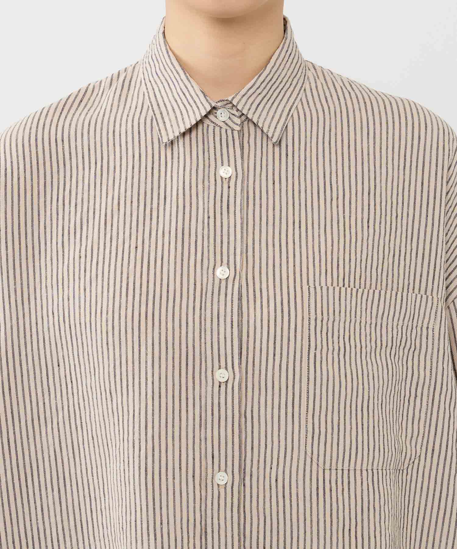 BABYLONE「【WEBストア限定】ストライプBIGシルエットシャツ」|シャツ・ブラウス|