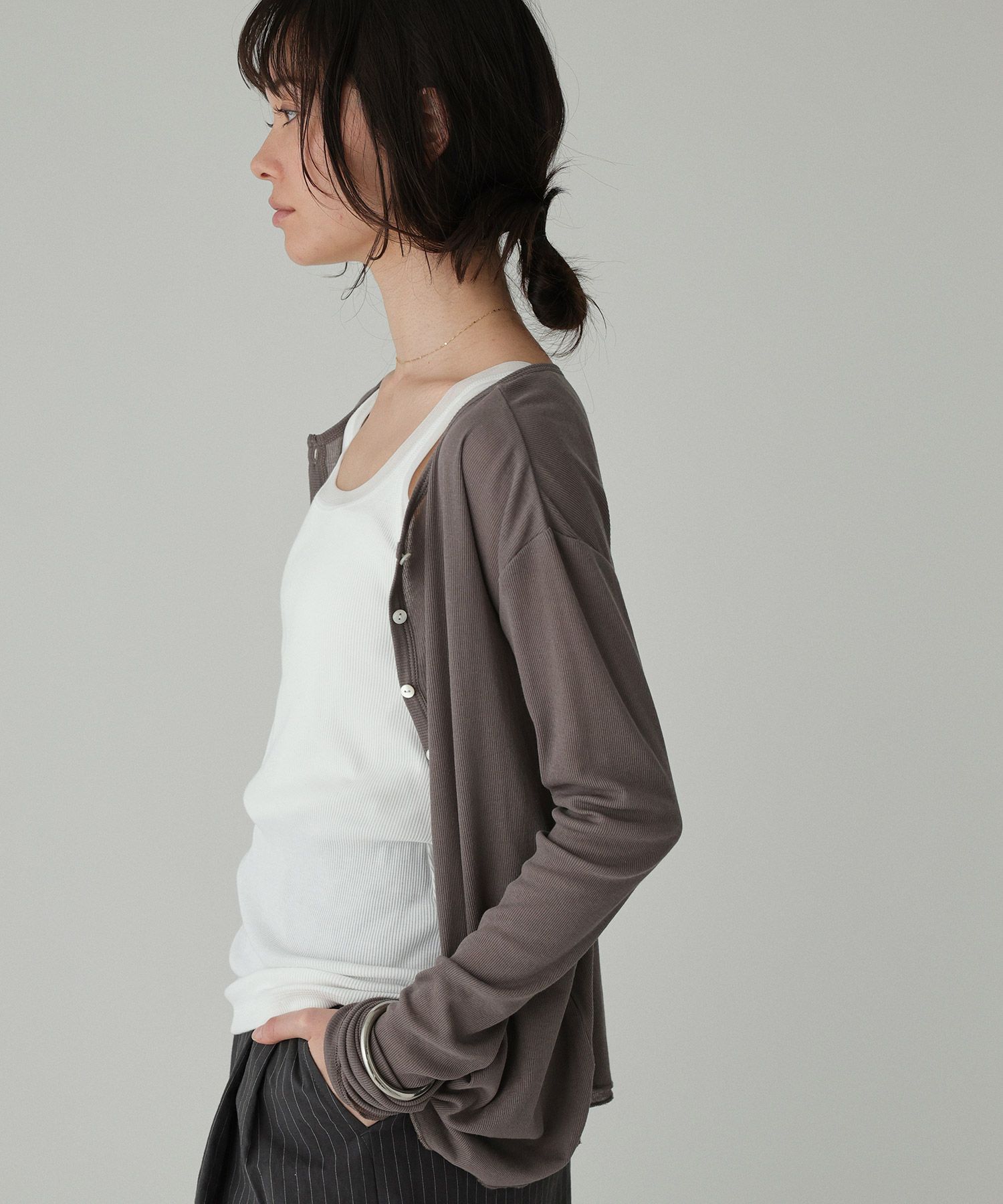 BABYLONE「チュールリブタンクトップ」|タンクトップ|