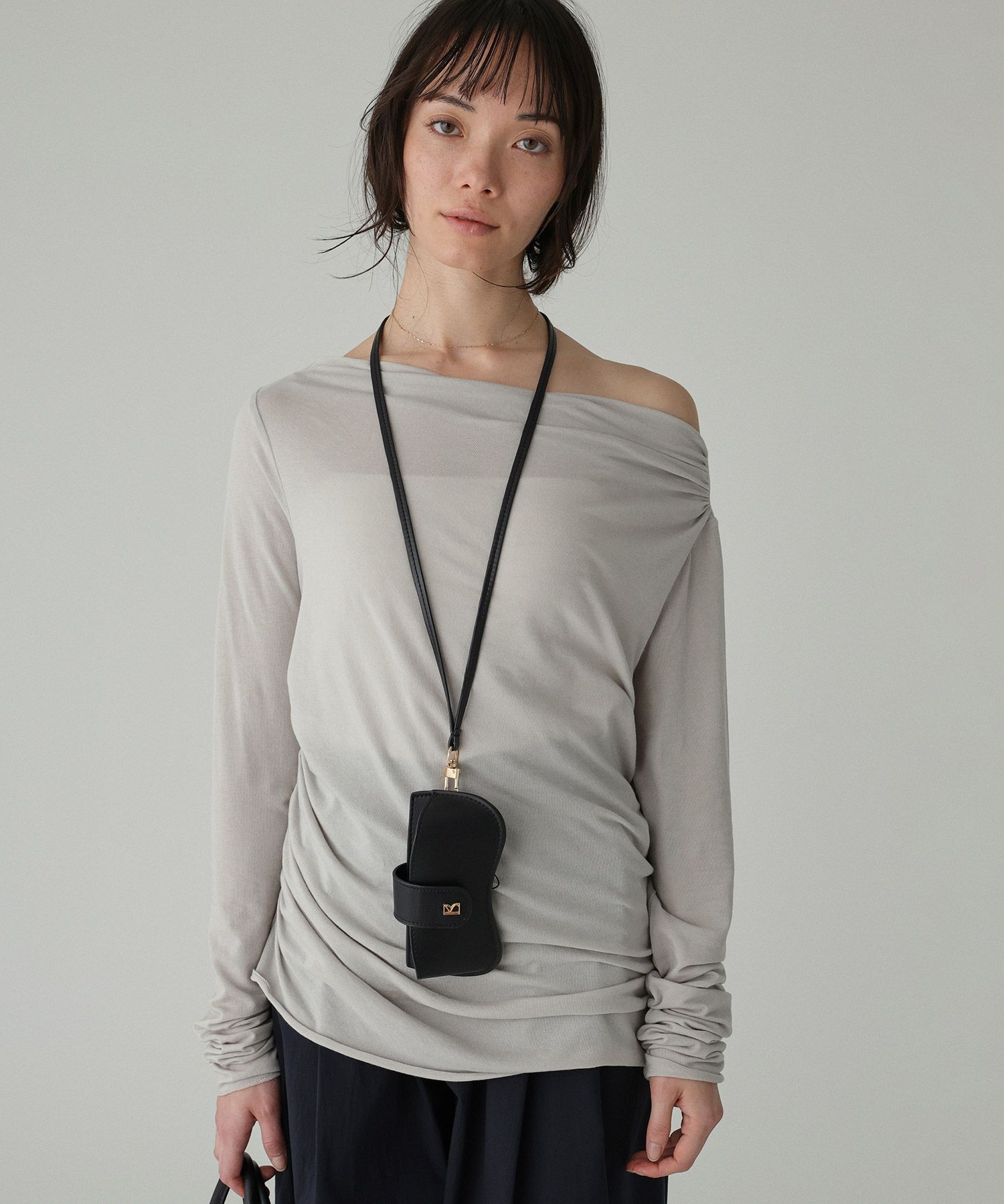 BABYLONE「【手洗い可】ギャザーベアテンカットソー」|Tシャツ・カットソー|