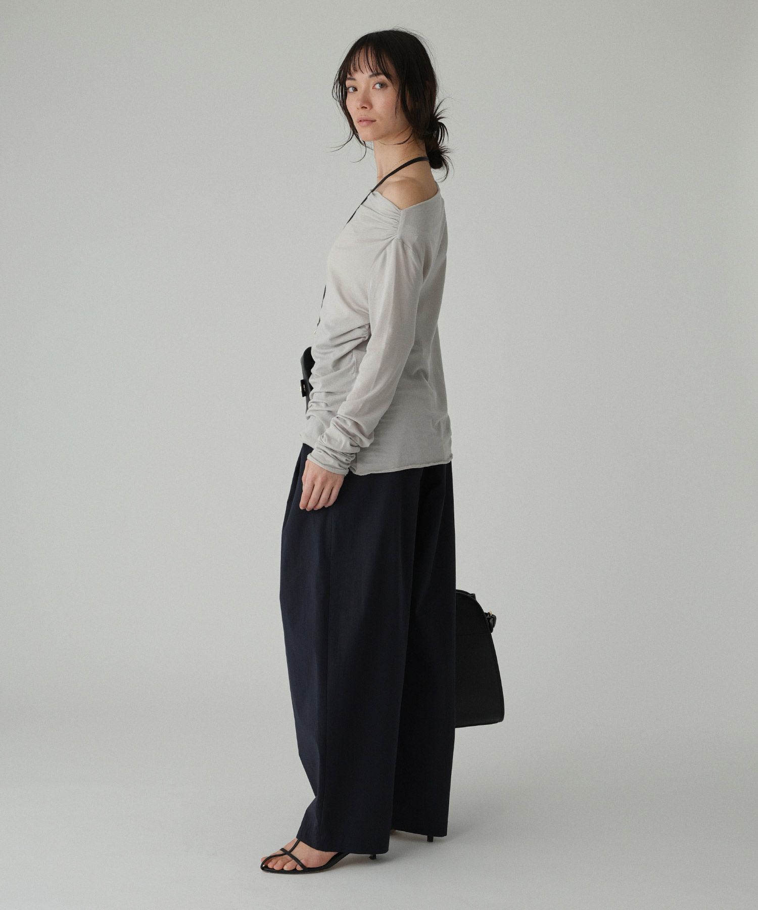 BABYLONE「【手洗い可】ギャザーベアテンカットソー」|Tシャツ・カットソー|