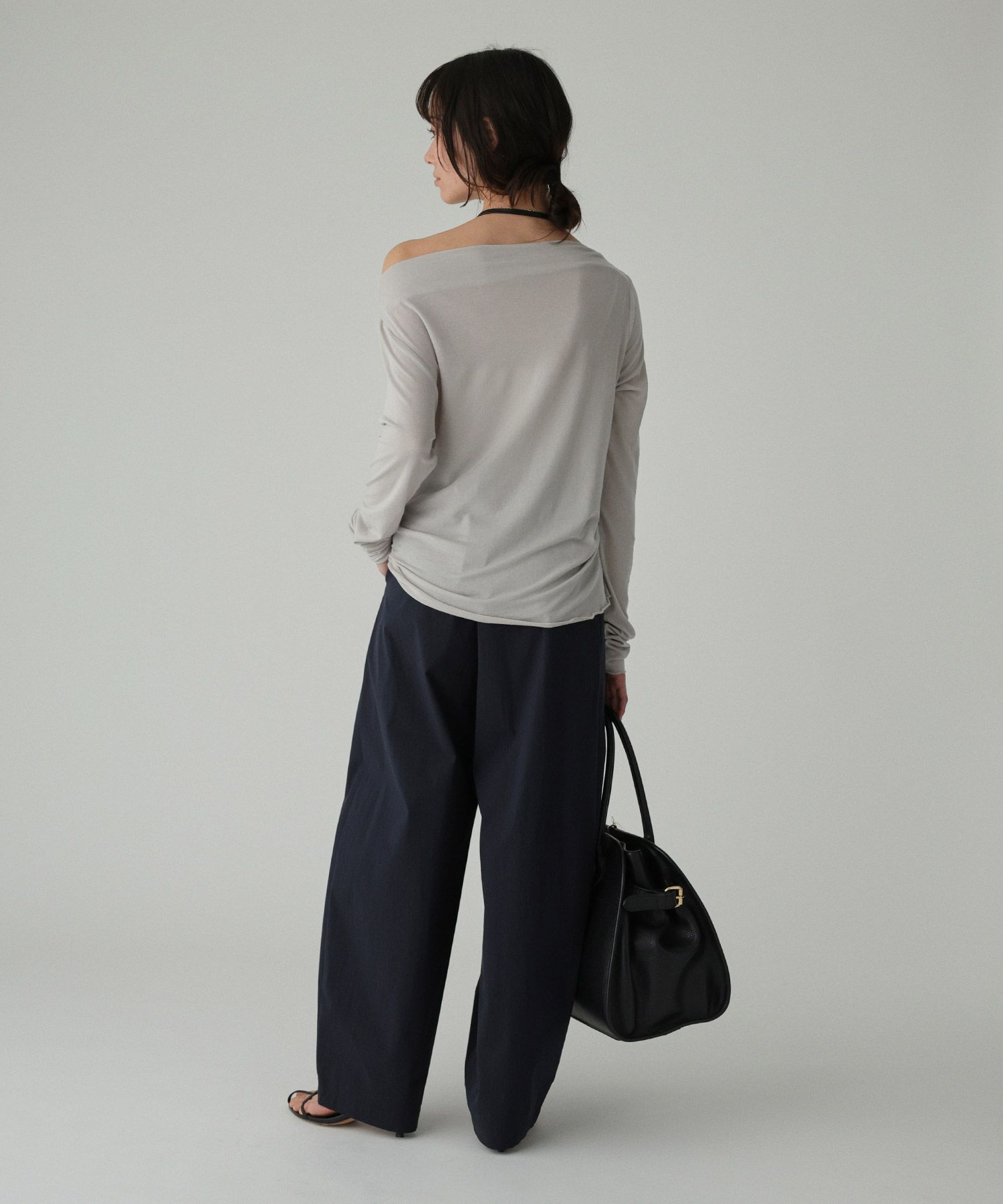 BABYLONE「【手洗い可】ギャザーベアテンカットソー」|Tシャツ・カットソー|