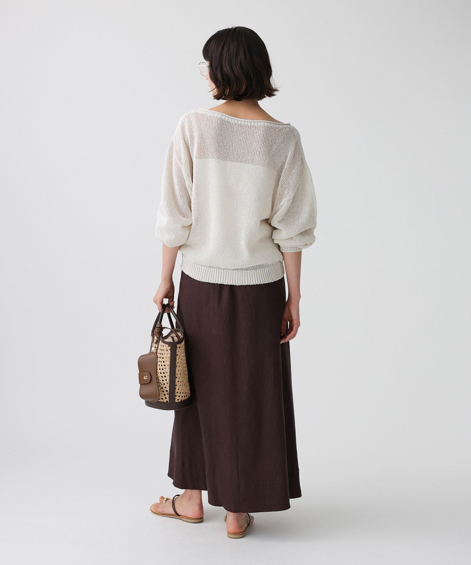 BABYLONE「ペーパー2WAYプルオーバー」|ニット・セーター|