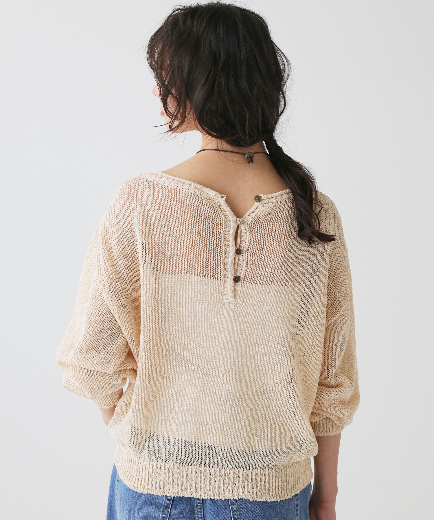 BABYLONE「ペーパー2WAYプルオーバー」|ニット・セーター|