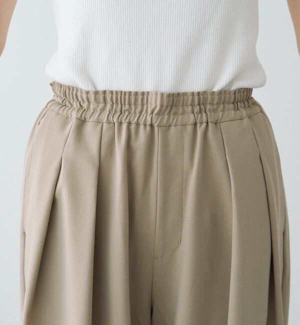  「【新色追加】ツータックウエストゴムストレッチパンツ」|その他|