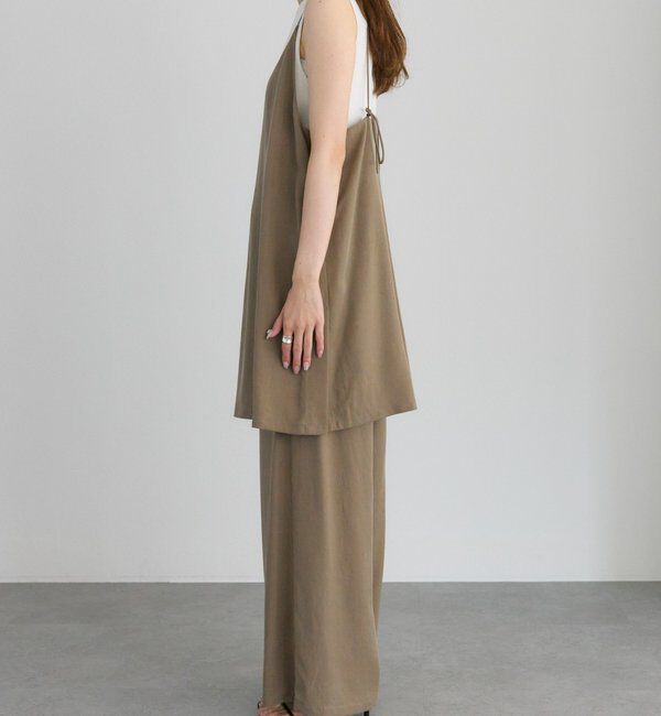  「【着回し力◎/セットアイテム】ソフトツイルキャミチュニック+パンツセット」|その他|