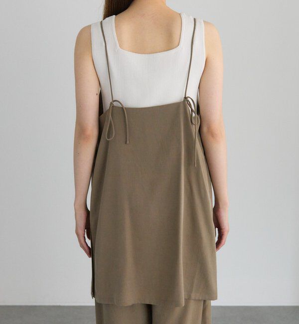  「【着回し力◎/セットアイテム】ソフトツイルキャミチュニック+パンツセット」|その他|