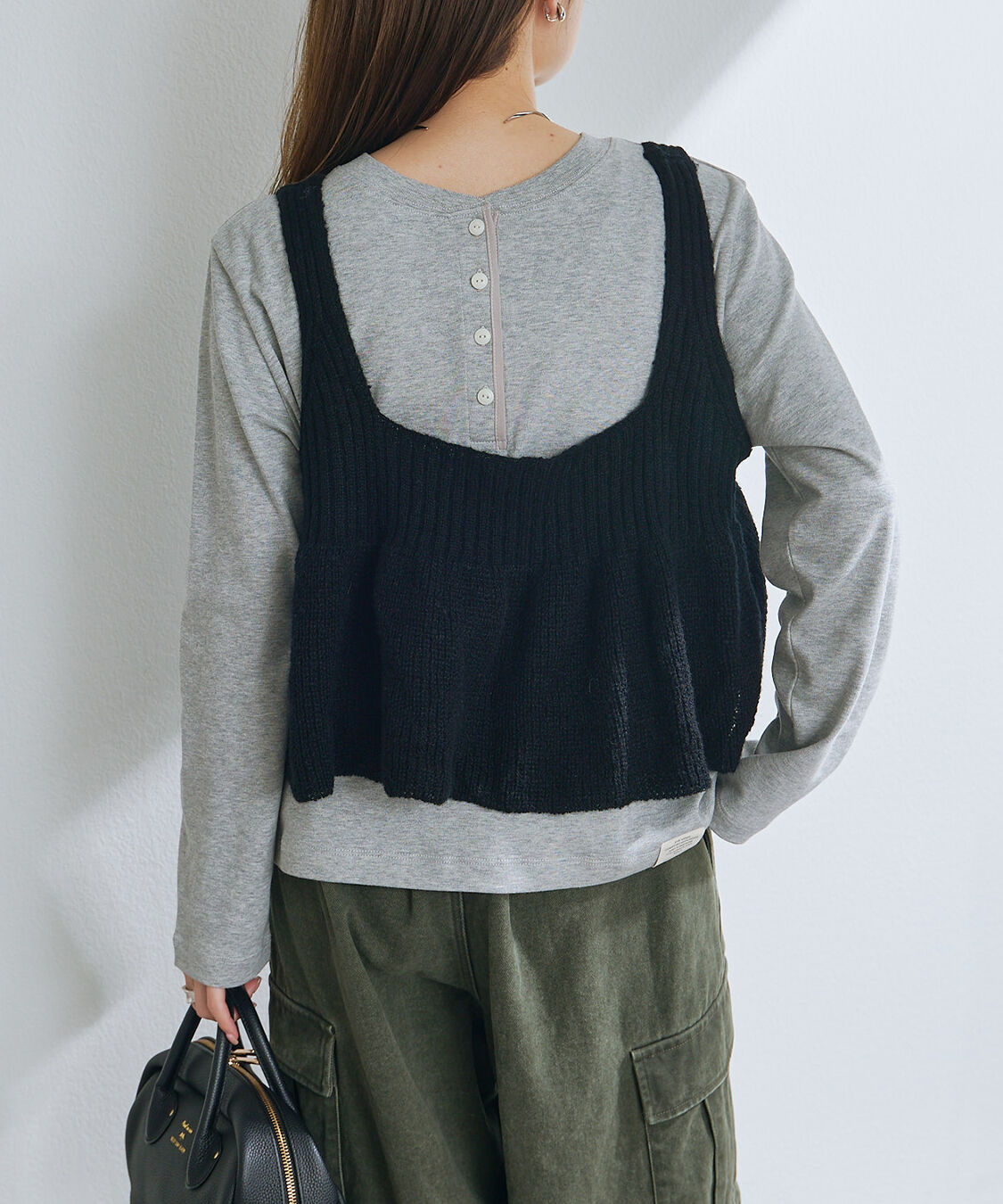  「【25AW新色展開/リバイバル】ニットフレアビスチェ」|ニット・セーター|