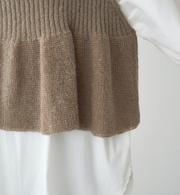  「【25AW新色展開/リバイバル】ニットフレアビスチェ」|ニット・セーター|