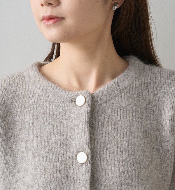  「Wフェイスニットノーカラージャケット」|テーラードジャケット|