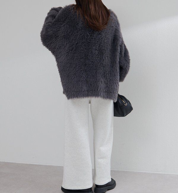  「シャギーニットVネックカーディガン」|カーディガン|