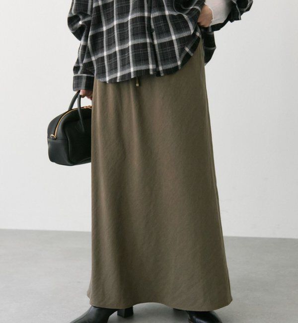  「【インフルエンサーセレクト】ソフトツイルバイヤススカート」|スカート|