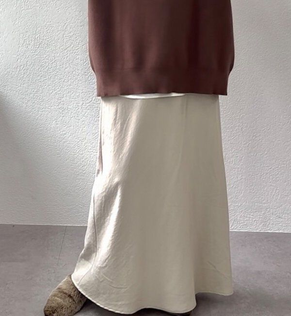  「【インフルエンサーセレクト】ソフトツイルバイヤススカート」|スカート|