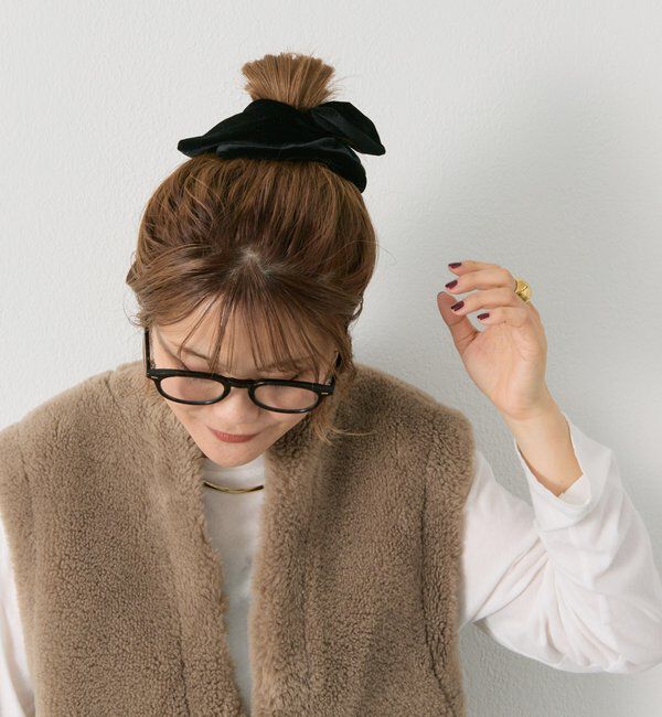  「【＠noricorico102企画】スクエアベロアシュシュ」|ネックレス|