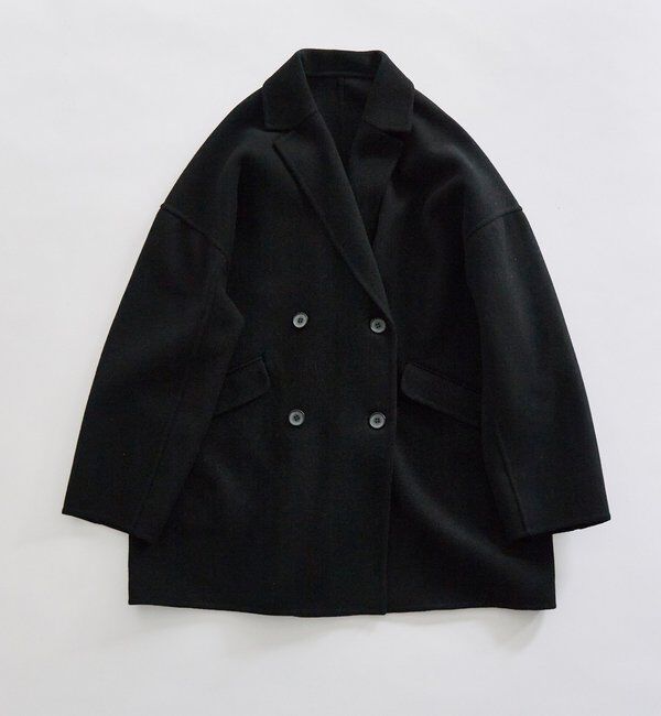  「ハンドメイド風ウール混テーラーコート」|その他|