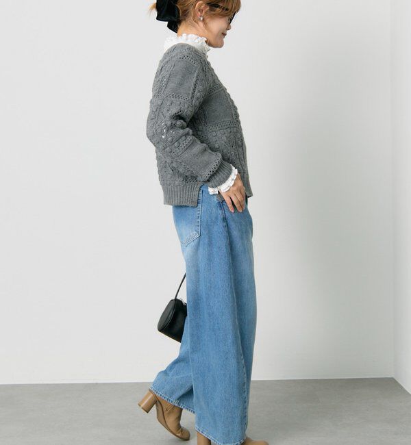  「ポップコーン編み2WAYニット」|ニット・セーター|