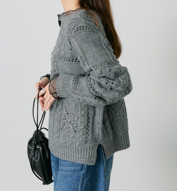  「ポップコーン編み2WAYニット」|ニット・セーター|