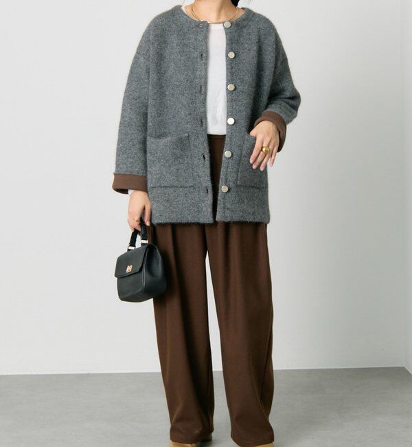  「【2サイズ/インフルエンサー企画】ツータック起毛スラックスパンツ」|その他|