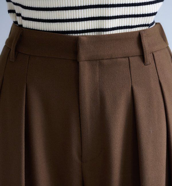  「【2サイズ/インフルエンサー企画】ツータック起毛スラックスパンツ」|その他|