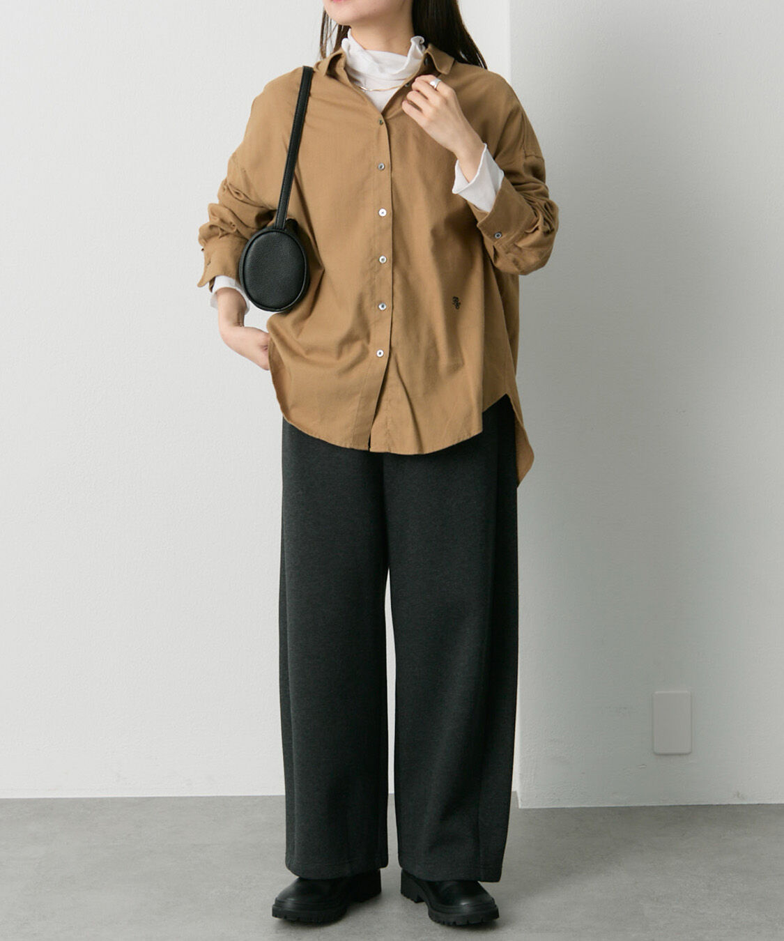  「起毛オーバーシャツブラウス」|シャツ・ブラウス|