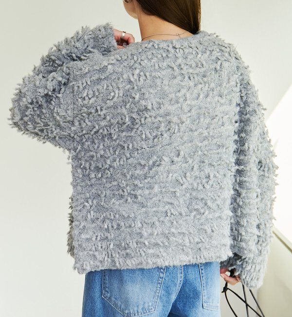  「ループフリンジニットカーディガン」|カーディガン|