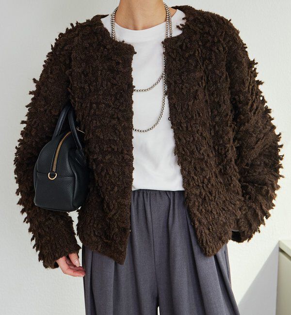  「ループフリンジニットカーディガン」|カーディガン|