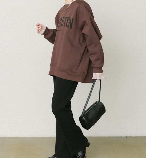  「ロゴプリント裏起毛スウェットプルオーバー」|プルオーバー|