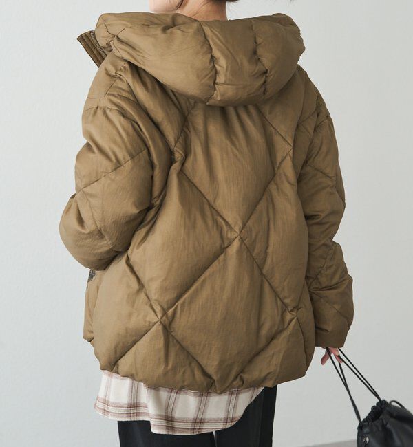  「リサイクルダウンジップアップフードジャケット」|テーラードジャケット|