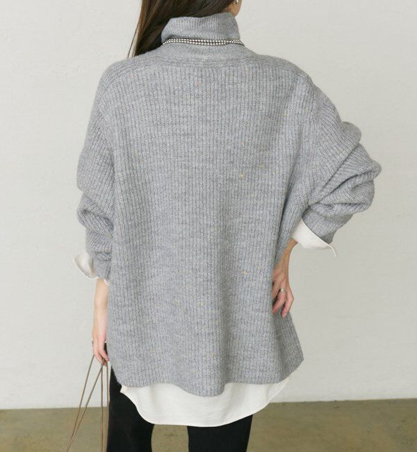  「ネップハイネックニットプルオーバー」|キャミソール|