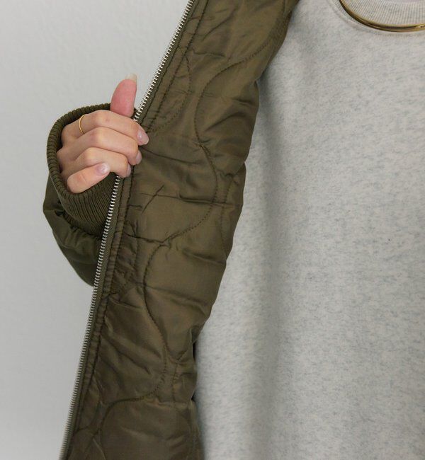  「中わたリブカラーブルゾン」|テーラードジャケット|