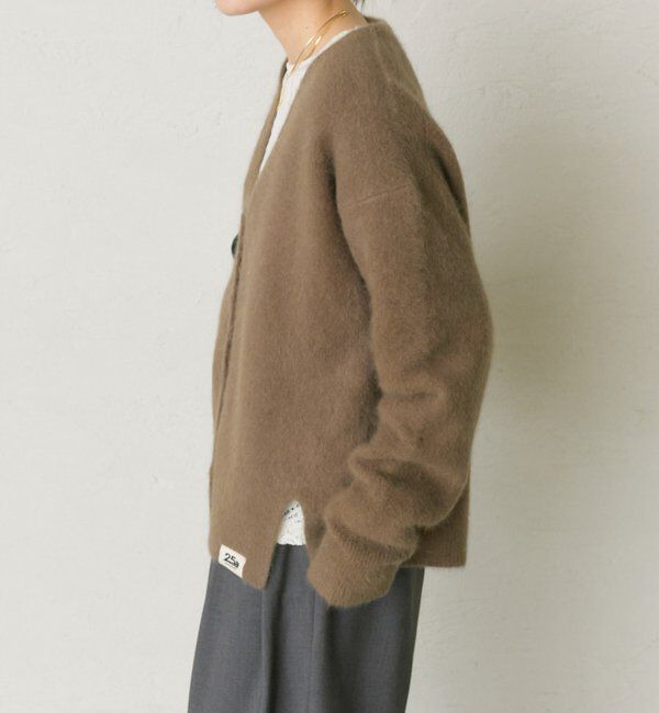  「【25th】FOXウールニットVネックカーディガン」|カーディガン|