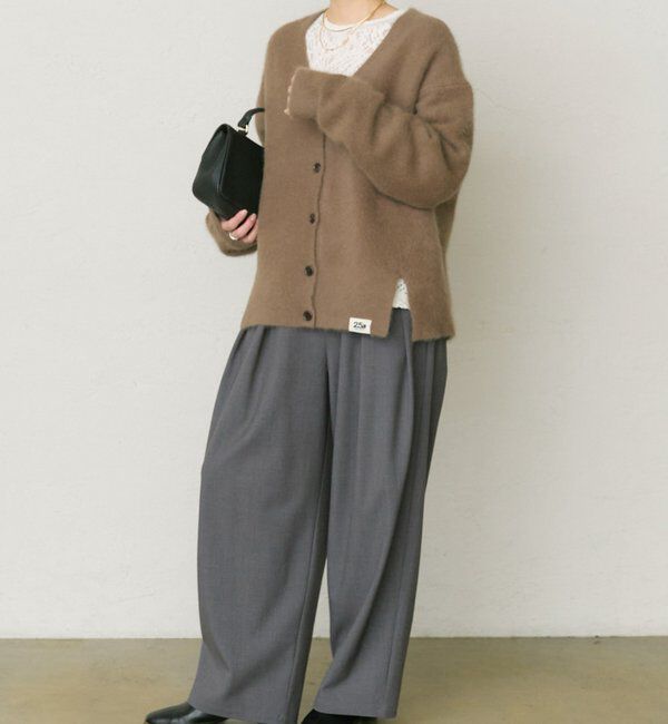  「【25th】FOXウールニットVネックカーディガン」|カーディガン|