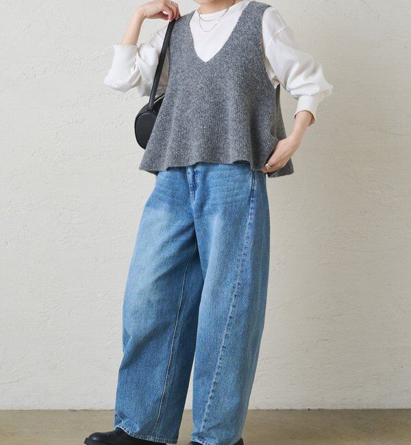  「片畦ニットビスチェ」|ニット・セーター|