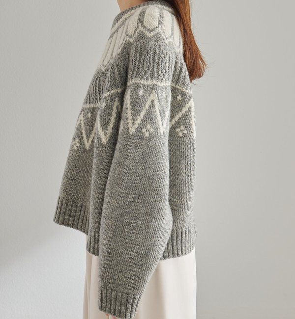  「シェットランドウール求心ニットプルオーバー」|キャミソール|