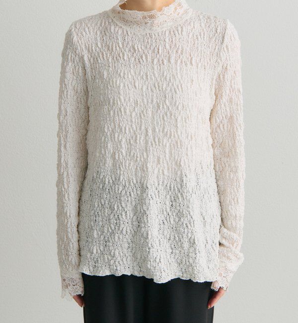  「ダブルストレッチレースカットソー」|プルオーバー|