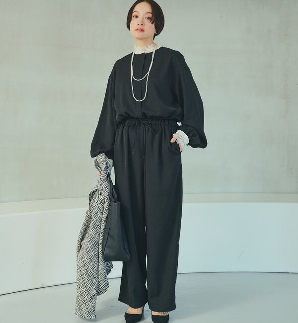  「ダブルストレッチレースカットソー」|プルオーバー|