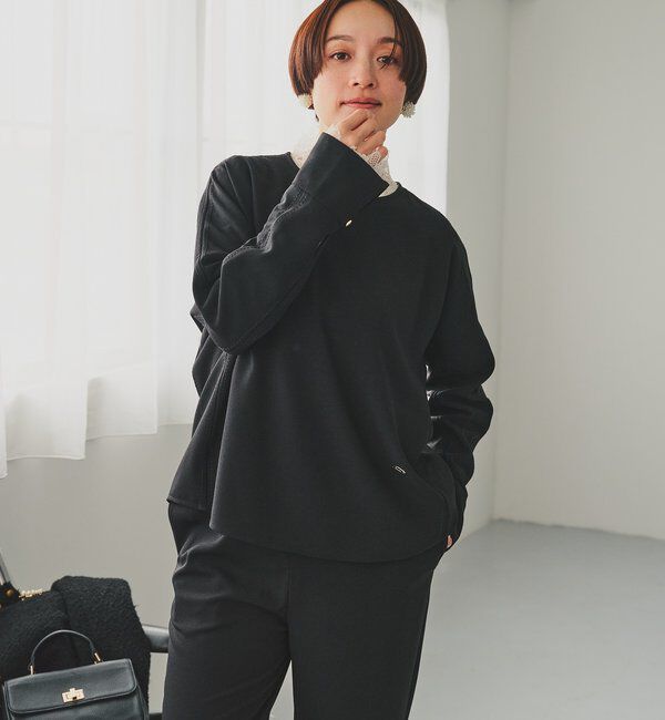  「ダブルストレッチレースカットソー」|プルオーバー|